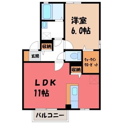 パストラル Ⅱ Aの物件間取画像